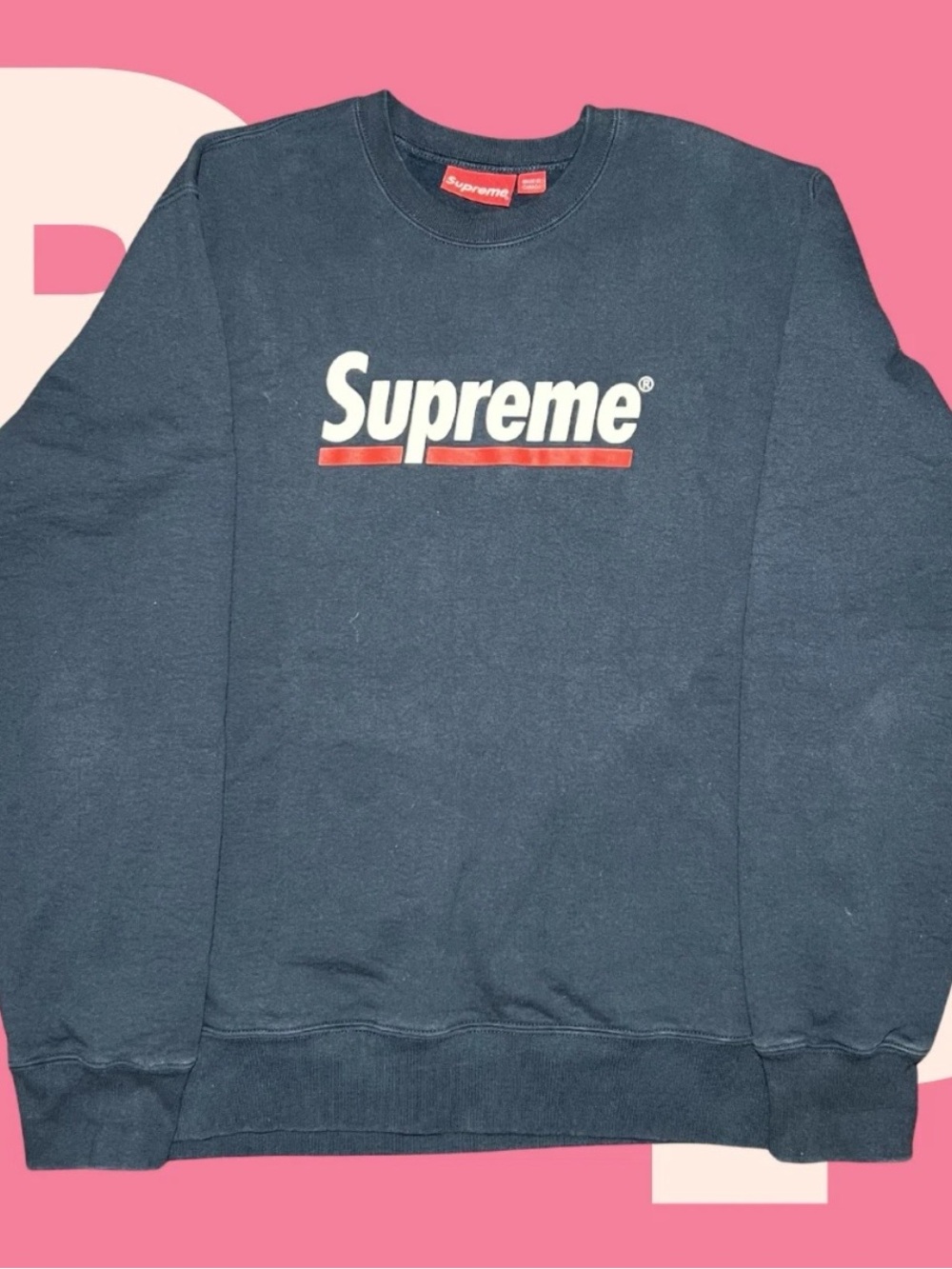 Supreme Underline Crewneck (Large)